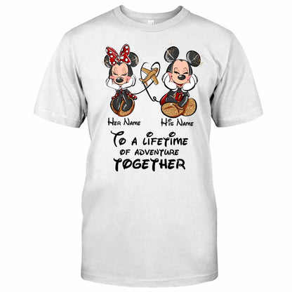 To A Lifetime Of Adventure Together - Personalized Mouse T-shirt and Hoodie