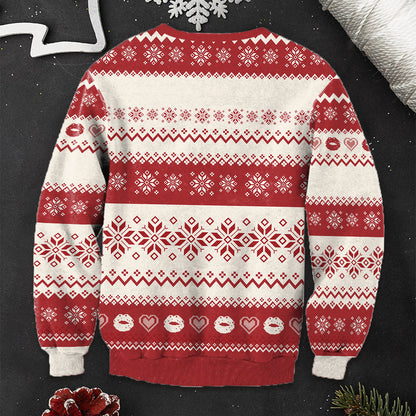 Oh What Fun It Is To Ride - Personalized Couple Ugly Sweater