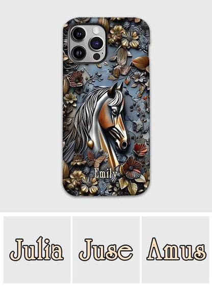 Stunning Horse - Personalized Horse Full Print Phone Case
