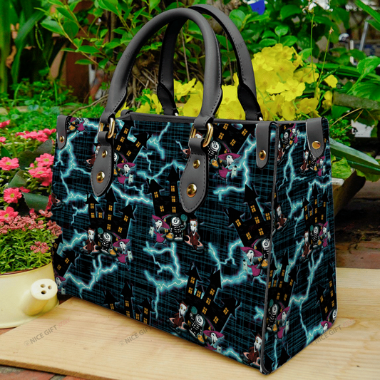 Spooky Night Nightmare Leather Handbag 0523