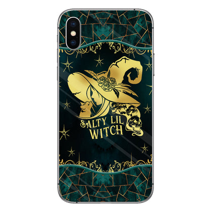 Salty Lil Witch Personalized Gold Green Printed Pattern Phone Case