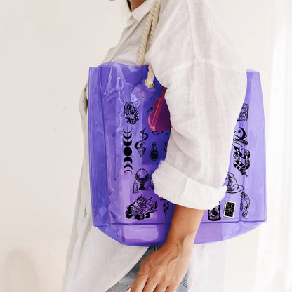 I'm Not Sugar And Spice - Personalized Witch Clear Tote Bag