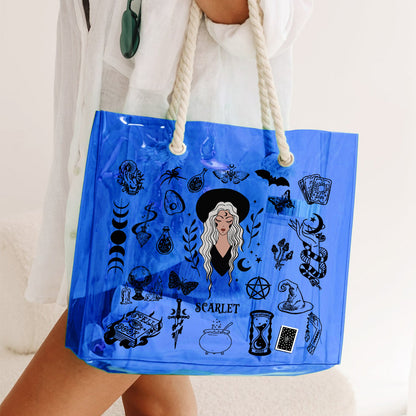 I'm Not Sugar And Spice - Personalized Witch Clear Tote Bag