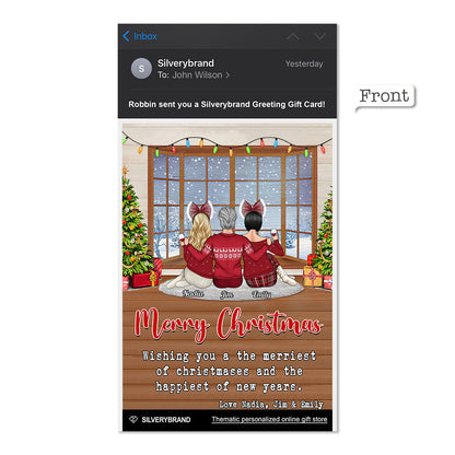 Personalized Greeting Gift Card Christmas Home