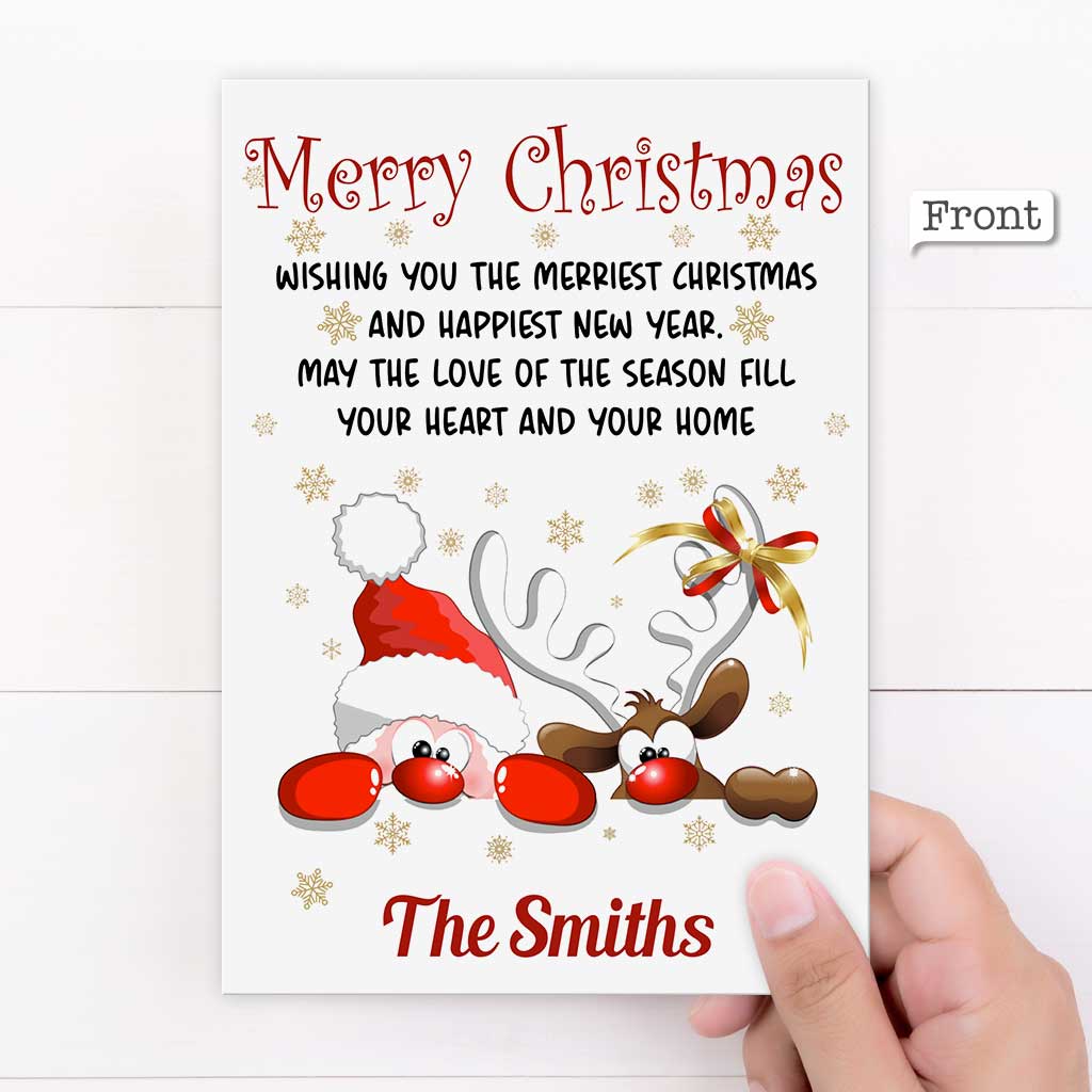 Personalized Greeting Gift Card Jingle & Mingle