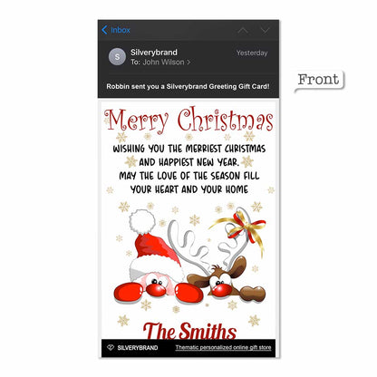 Personalized Greeting Gift Card Jingle & Mingle