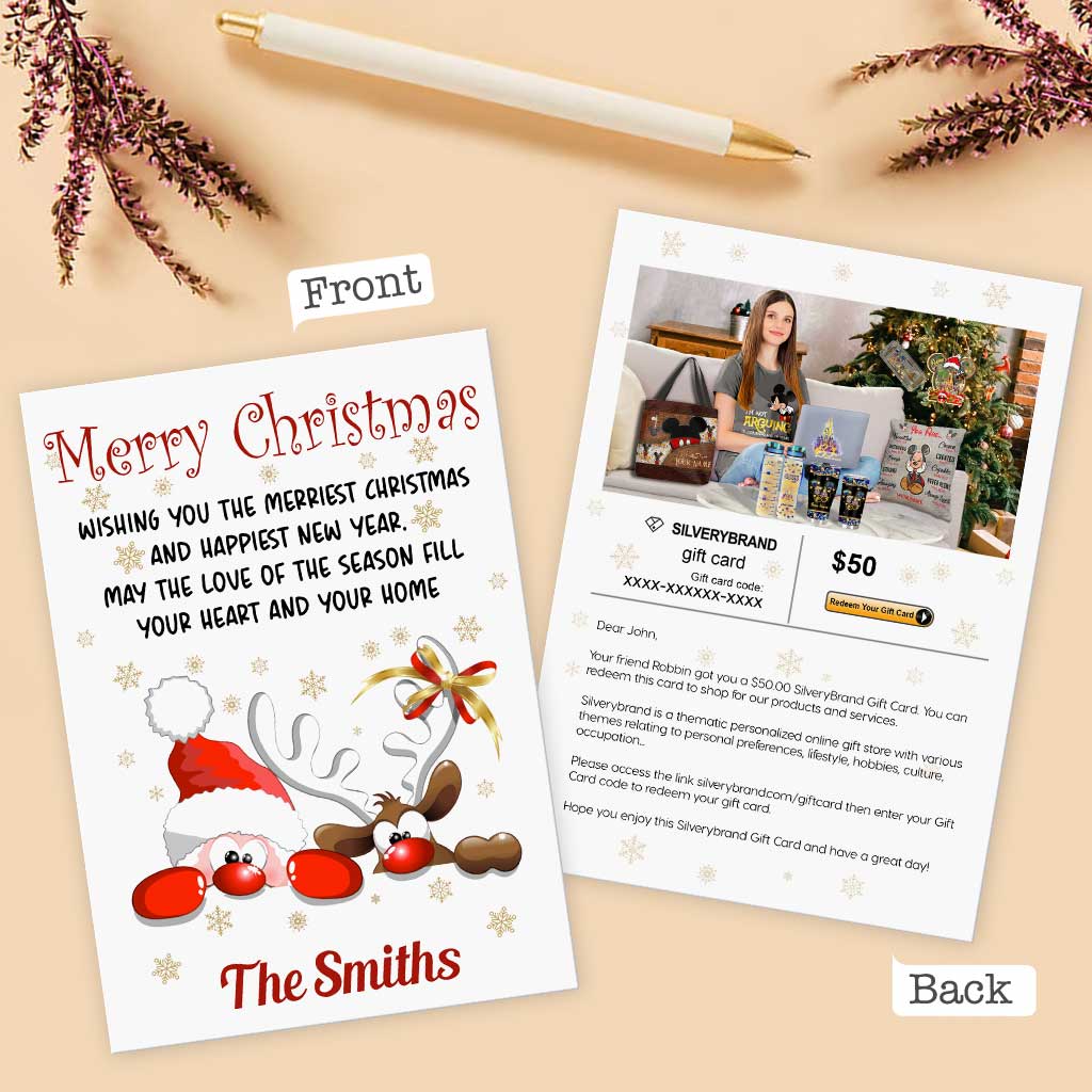 Personalized Greeting Gift Card Jingle & Mingle