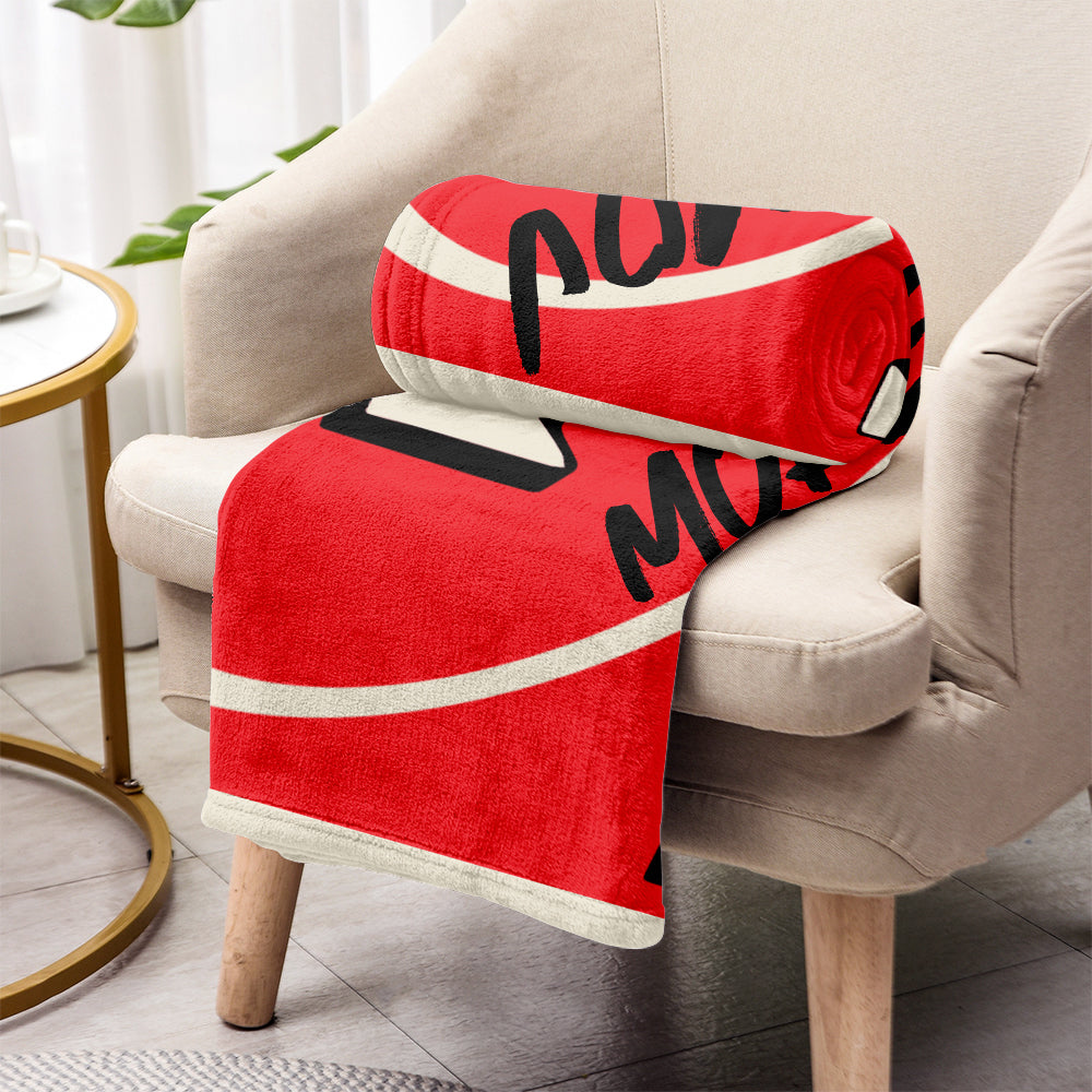 Love You More - Personalized Couple Blanket