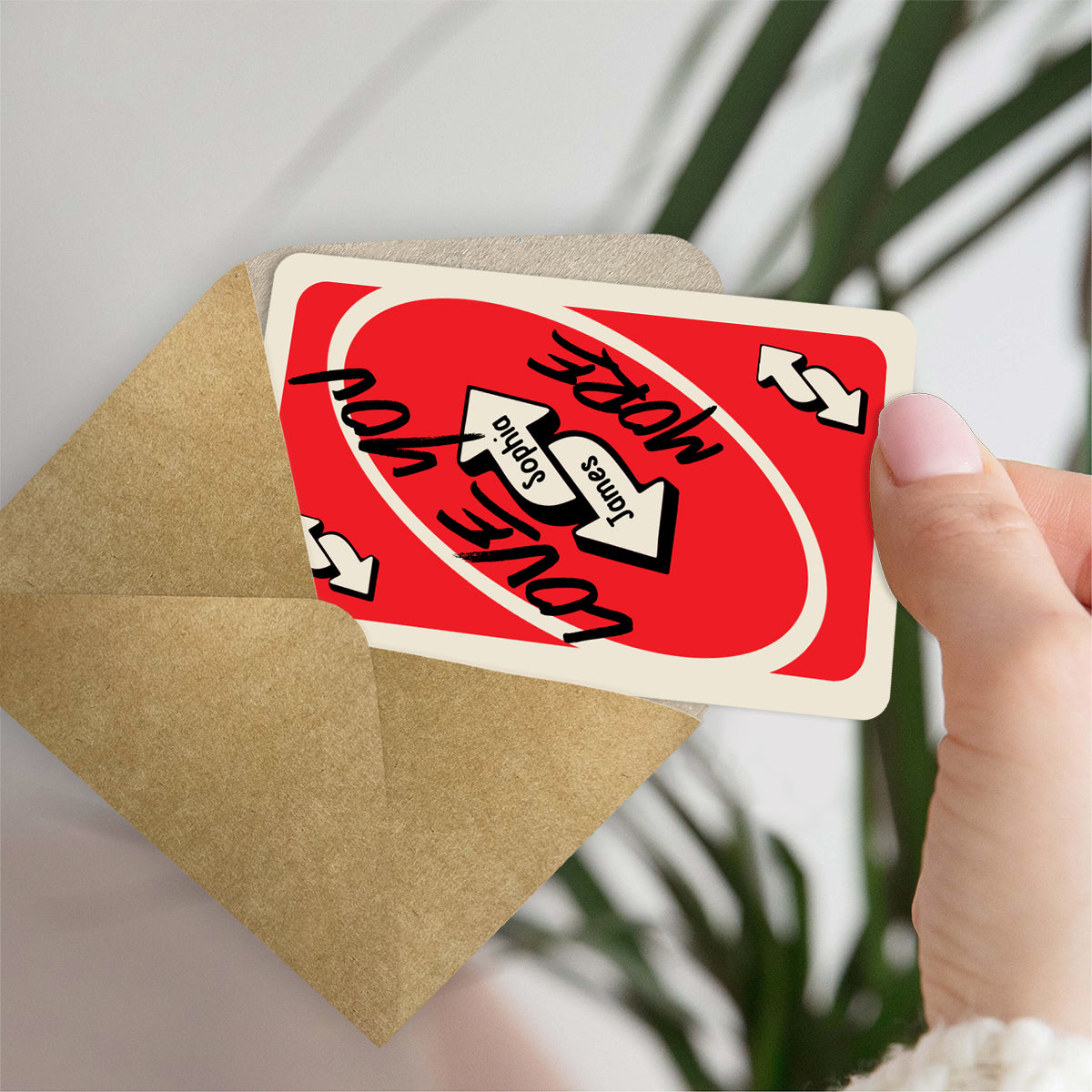 Love You More - Personalized Couple Wallet Insert Card