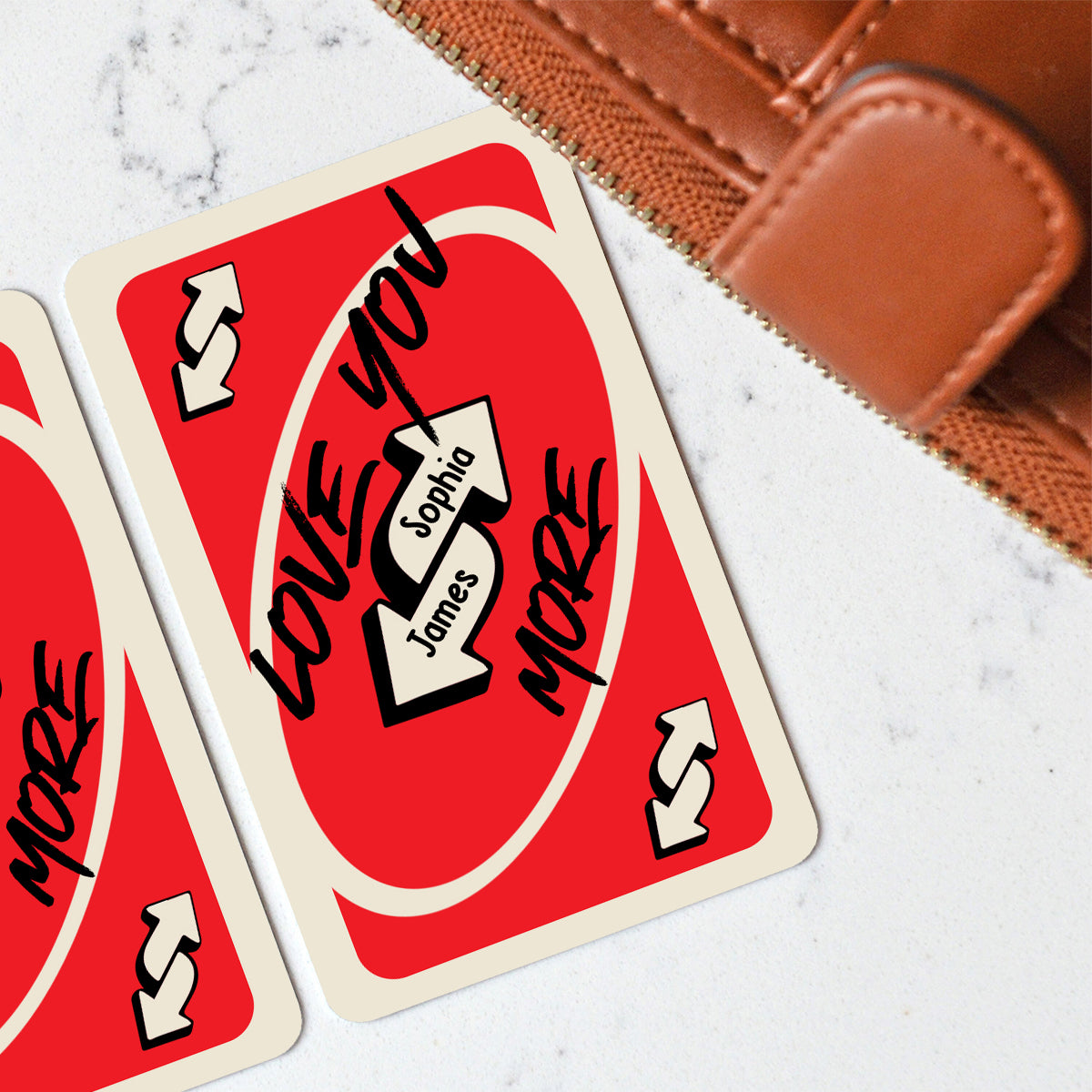 Love You More - Personalized Couple Wallet Insert Card
