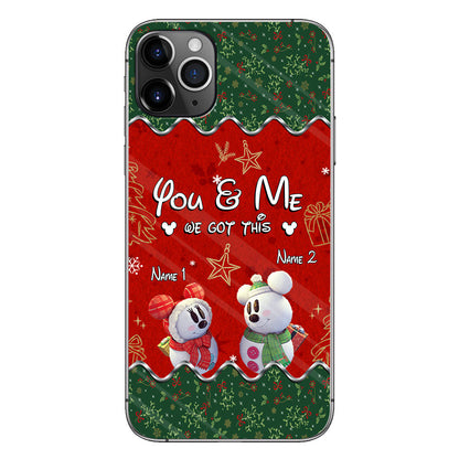 You & Me - Personalized Christmas Mouse Phone Case