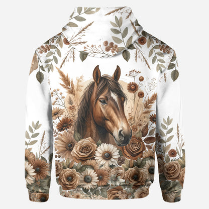 Beautiful Horse - Personalized Horse Hoodie and Leggings