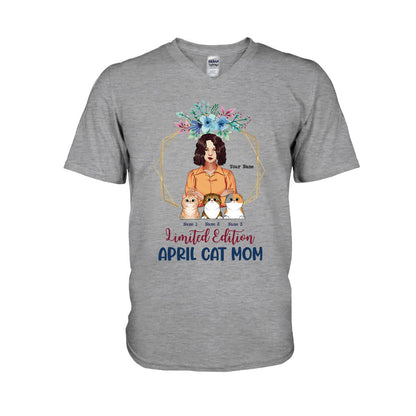 Limited Edition April Cat Mom - Personalized Mother's Day T-shirt and Hoodie