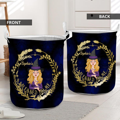 Blessed Home - Personalized Witch Storage Basket