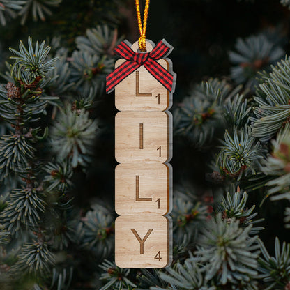 Scrabble Name - Personalized Family Ornament
