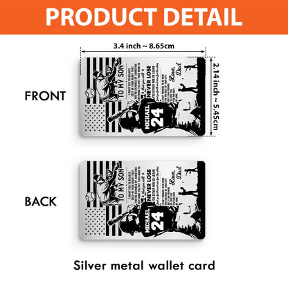 I Want You To Believe Deep In Your Heart - Personalized Baseball Wallet Insert Card