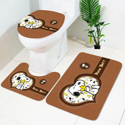 Nice Butt - 3 Pieces Bathroom Mats Set