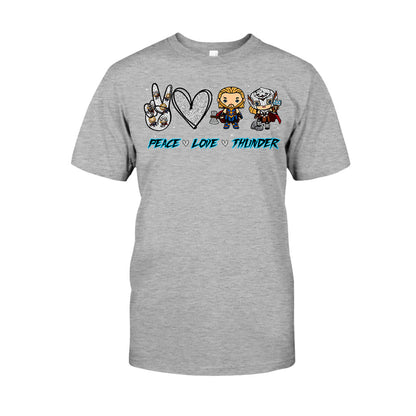 Peace Love Thunder - T-shirt and Hoodie
