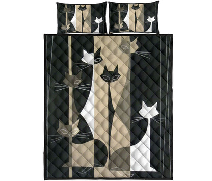 Cat Art Cat Quilt Set 0622