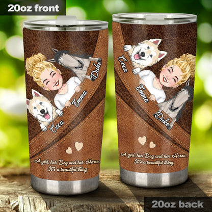 What A Beautiful Thing - Personalized Horse Tumbler