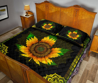 Sunflower Leaf - Weed Quilt Set 0822