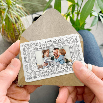 Father Forever - Personalized Father Wallet Insert Card