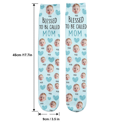 Blessed To Be Called Mom - Personalized Mother Socks