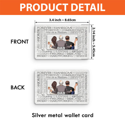 Father Forever - Personalized Father Wallet Insert Card