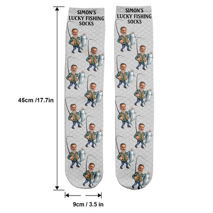 Lucky Fishing Socks - Personalized Fishing Socks