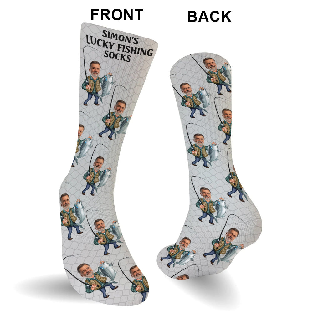 Lucky Fishing Socks - Personalized Fishing Socks