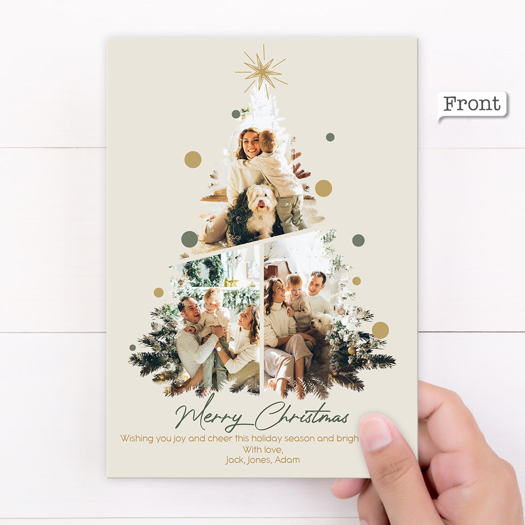 Personalized Greeting Gift Card Merry Christmas