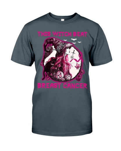 This Witch Beat Breast Cancer - Breast Cancer Awareness T-shirt and Hoodie 0822