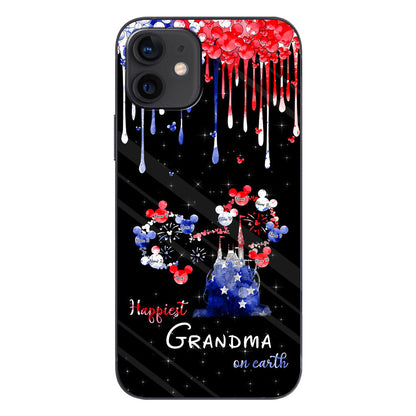Happiest Grandma On Earth - Personalized Independence Day Phone Case