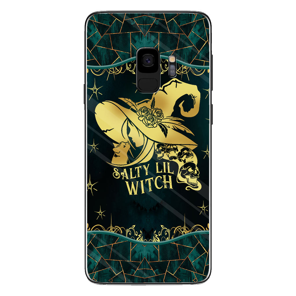 Salty Lil Witch Personalized Gold Green Printed Pattern Phone Case
