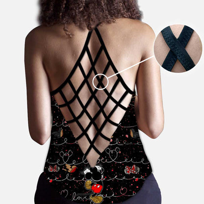 Cute Mouse Ears - Personalized Cross Tank Top