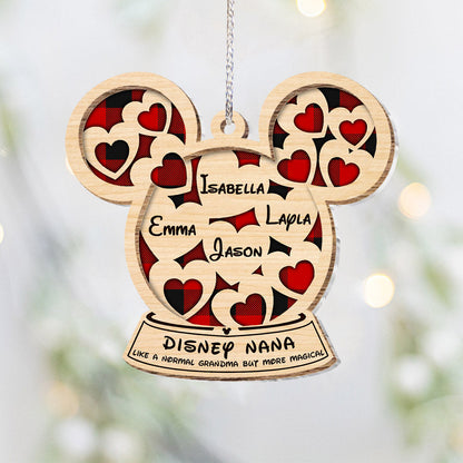 Like A Normal Grandma But More Magical - Personalized Christmas Grandma Layers Mix Ornament