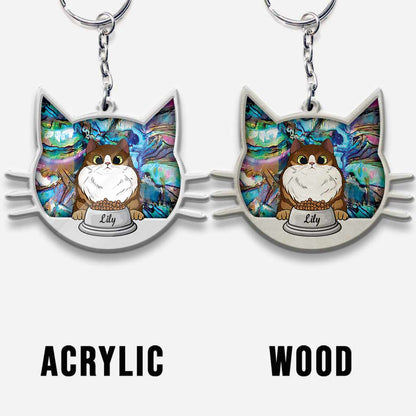 Drive Safely Cat Mommy - Personalized Cat Keychain (Printed On Both Sides)