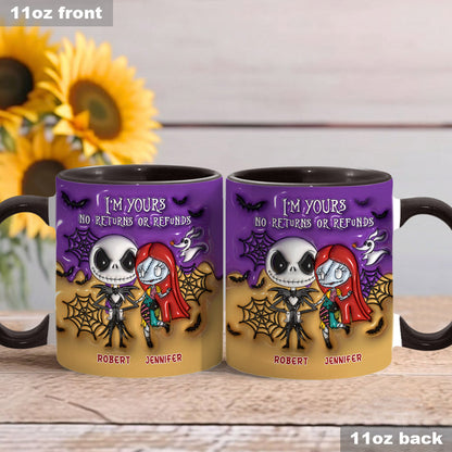 I'm Yours No Returns - Personalized Nightmare Accent Mug