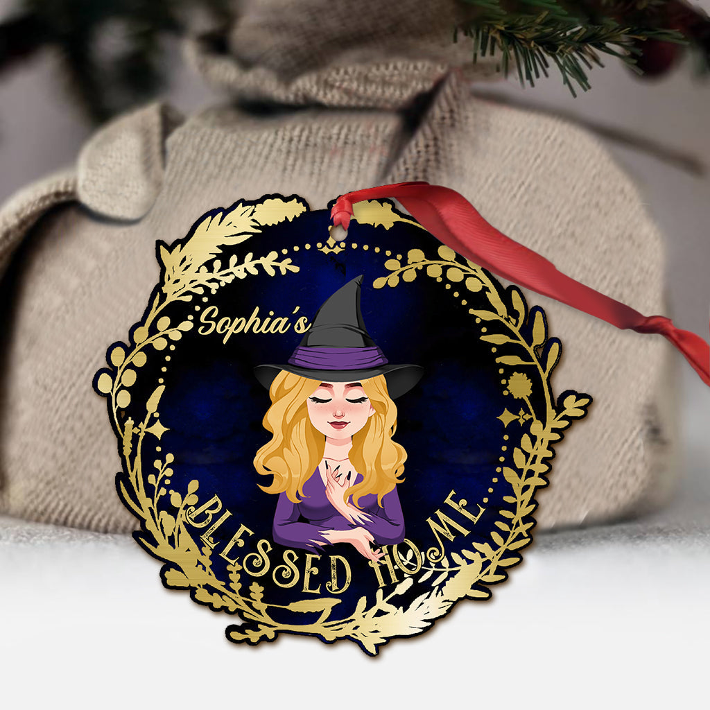 Blessed Home - Personalized Witch Ornament