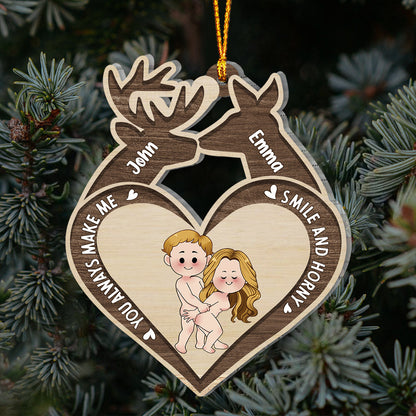 You Make Me Smile - Personalized Hunting Ornament