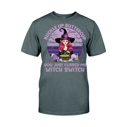 Buckle Up Buttercup - Personalized Witch T-shirt & Hoodie