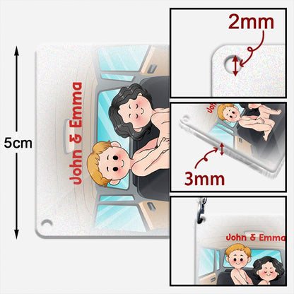 Drive Safe - Personalized Couple Keychain