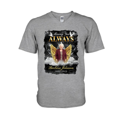 Always In My Heart - Personalized Memorial T-shirt And Hoodie