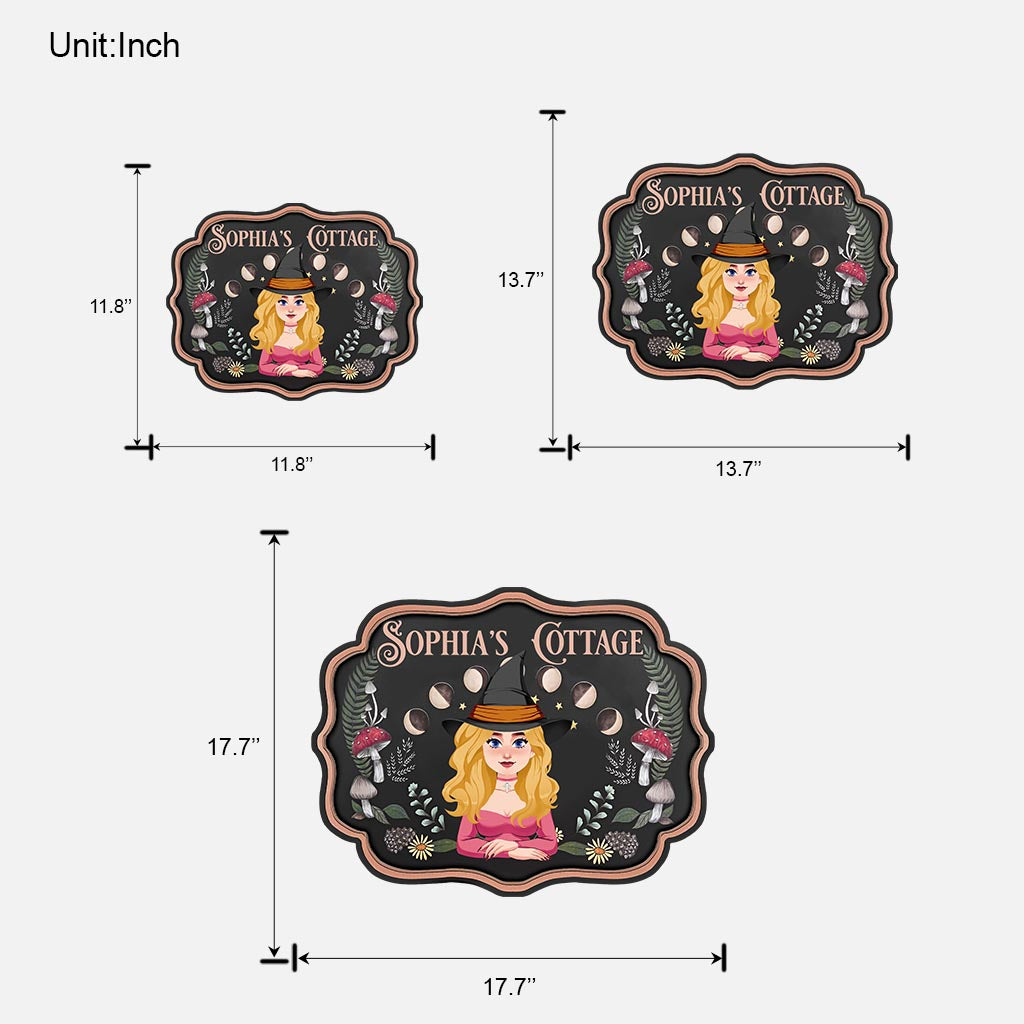 Witch's Cottage - Personalized Witch Wood Sign