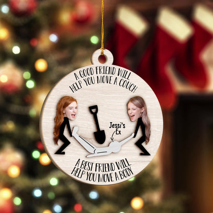 Move The Body - Personalized Bestie 2 Layered Piece Ornament