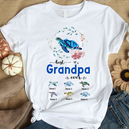 Best Nana Ever - Turtle gift for grandma, grandpa, mom, dad, uncle, aunt - Personalized T-shirt And Hoodie