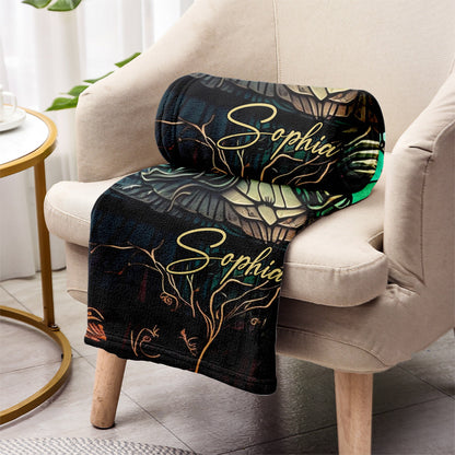 Mysterious Witch - Personalized Witch Blanket