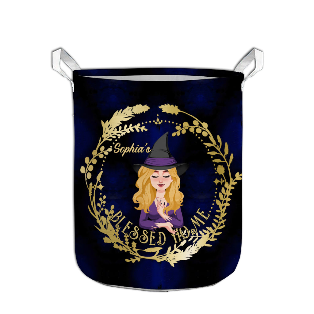Blessed Home - Personalized Witch Storage Basket