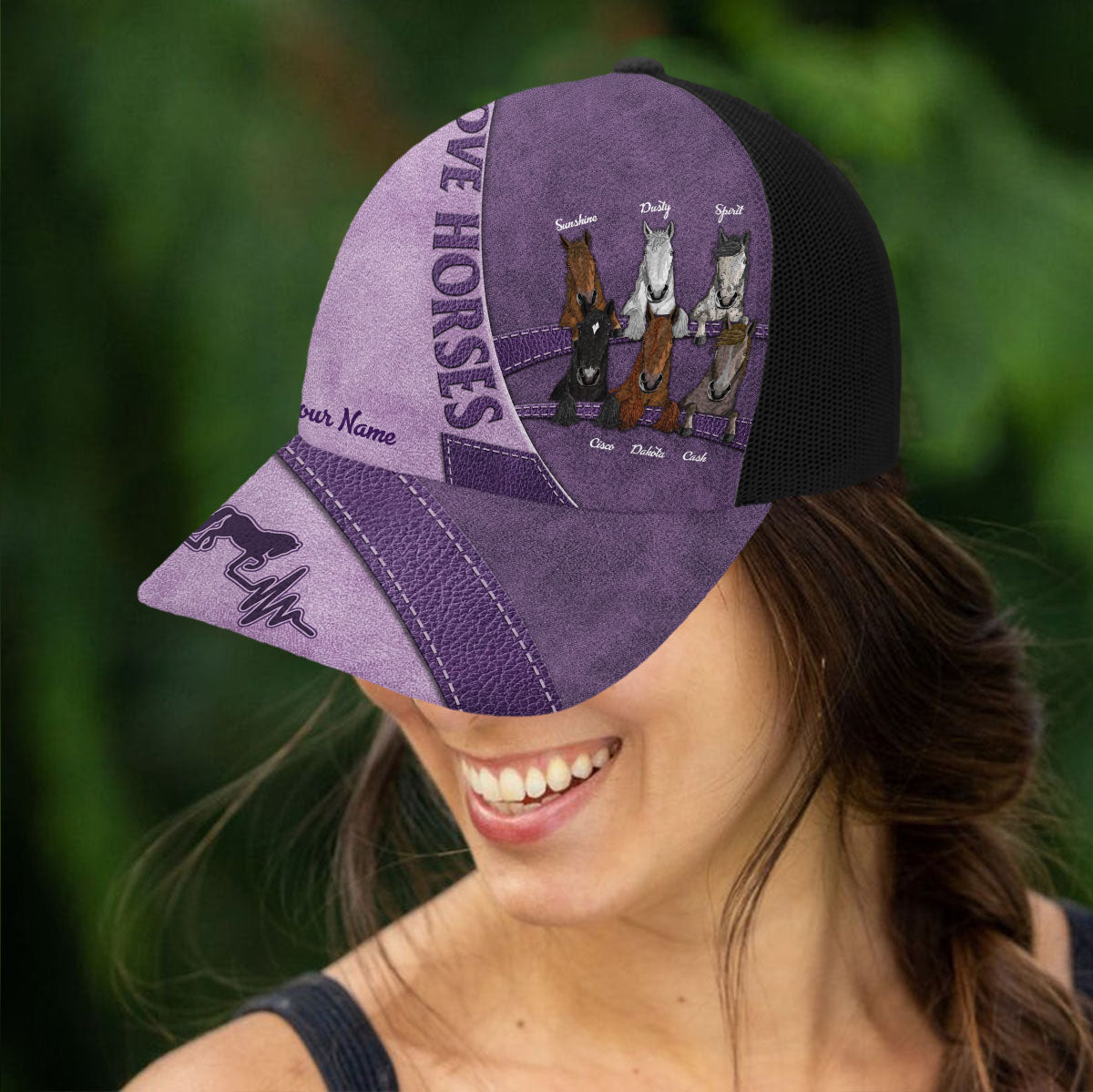 Love Horses - Personalized Horse Trucker Hat