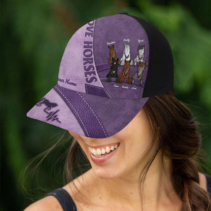 Love Horses - Personalized Horse Trucker Hat